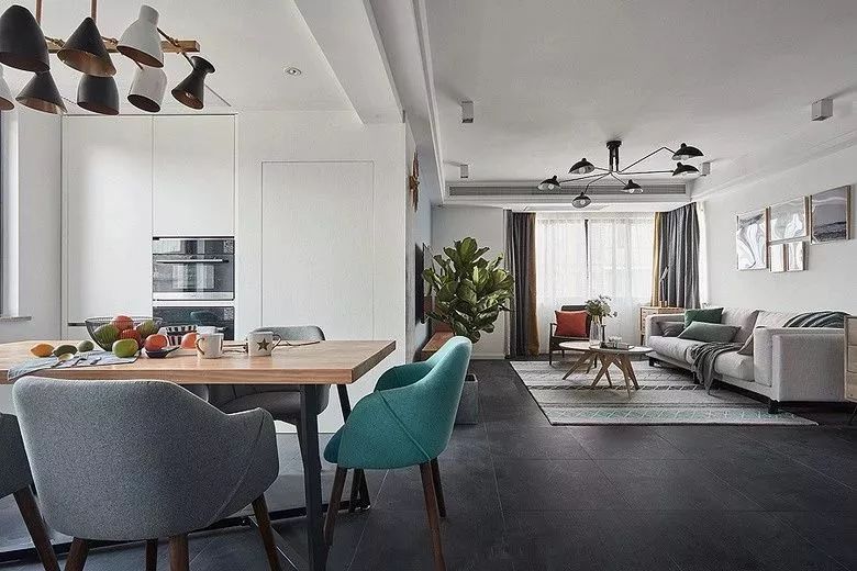 装修案例北欧风格室内装修效果图-餐厅